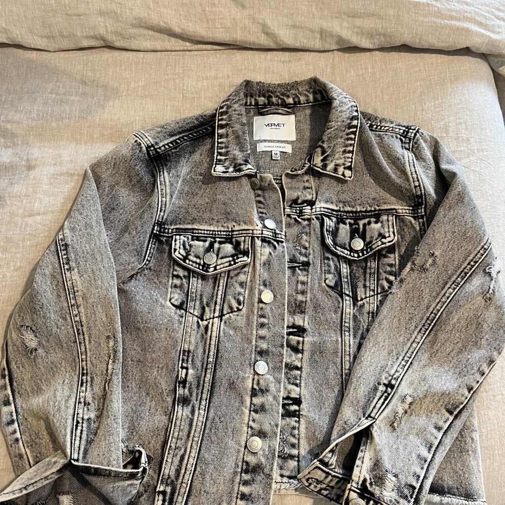 Vici Gray Denim Jacket